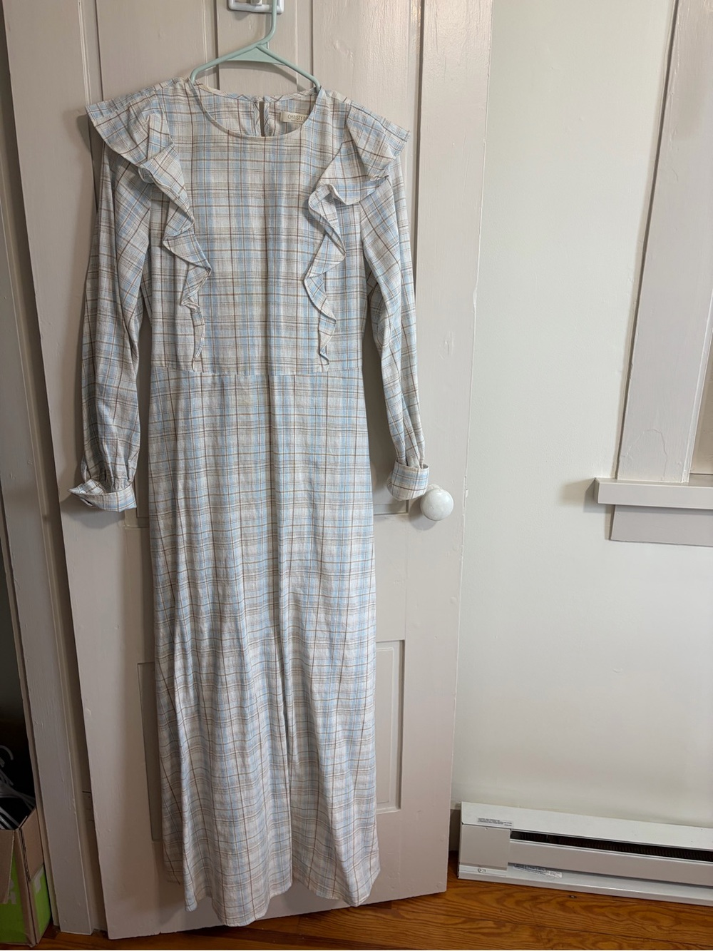 Christy Dawn Birdie Dress, Cloud Plaid